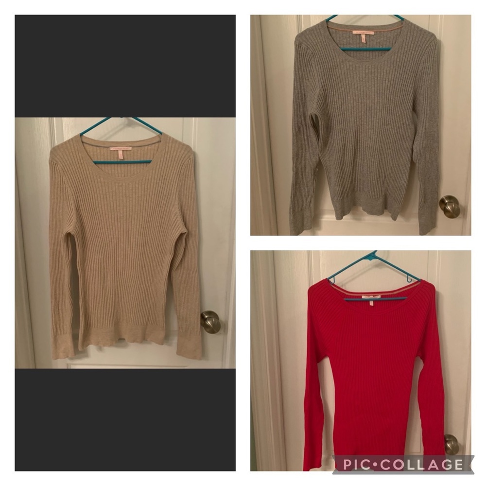 Set of 3 Victoria’s Secret Rib Knit Sweaters